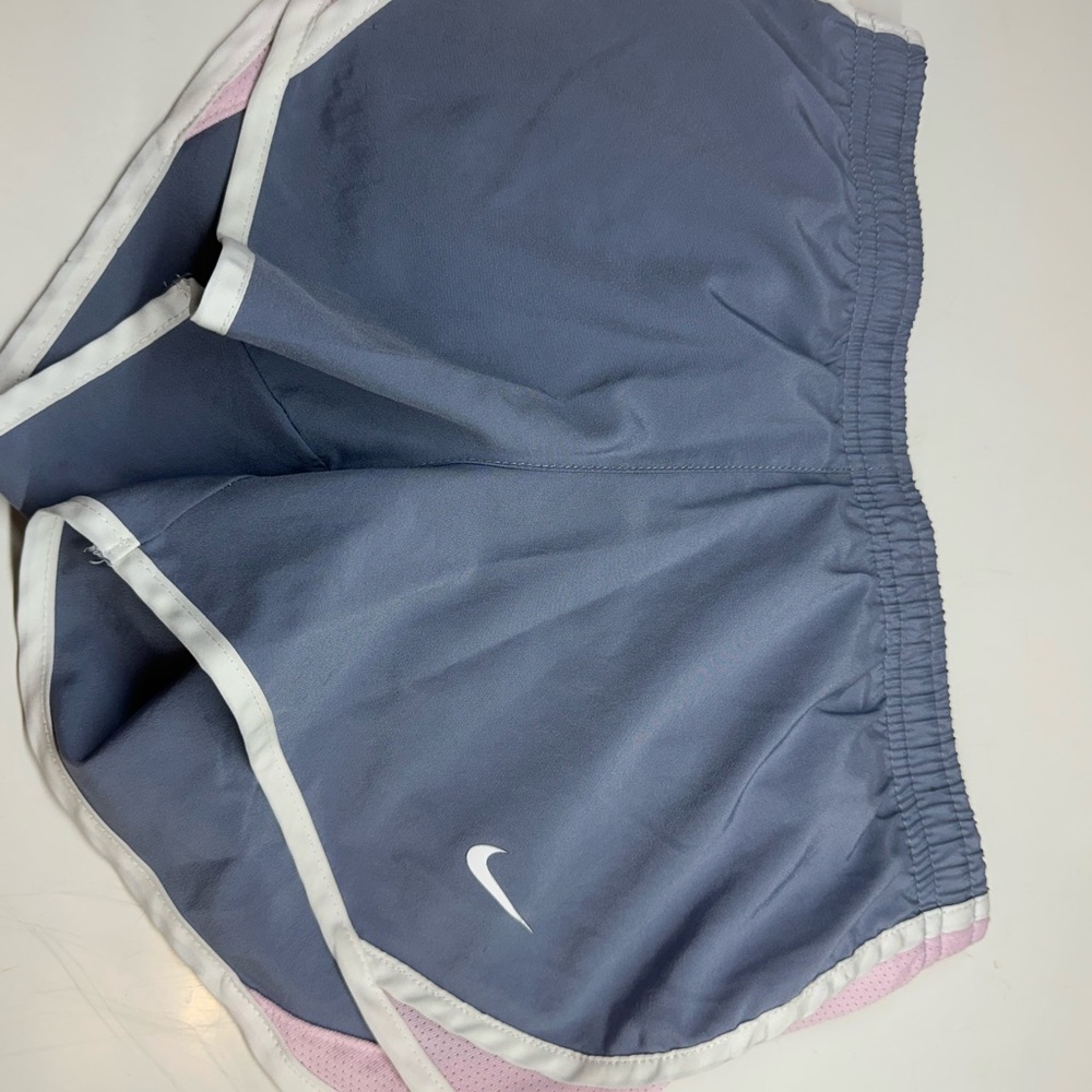 Nike Gray and Pink Running Shorts